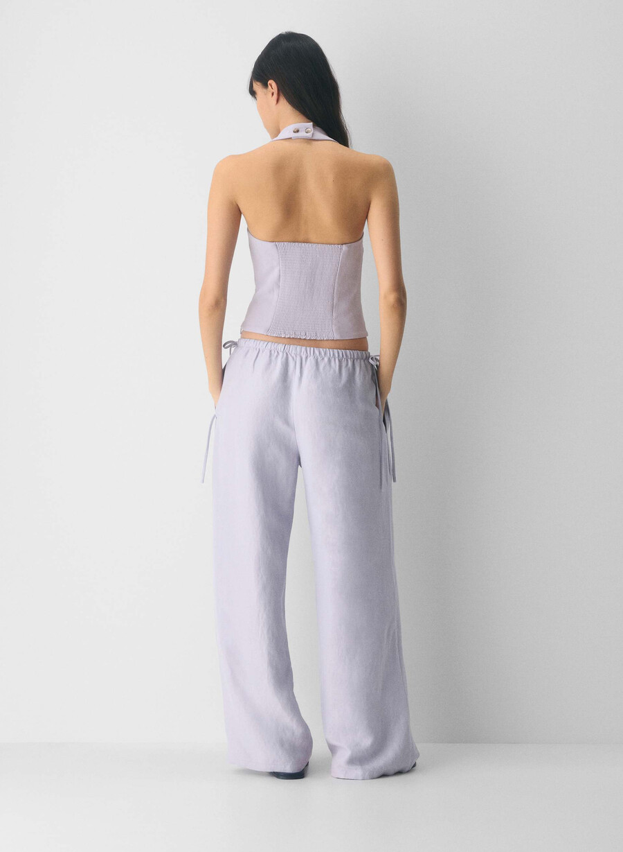top con scollo allamericana whisper - crepette wildflower lilac