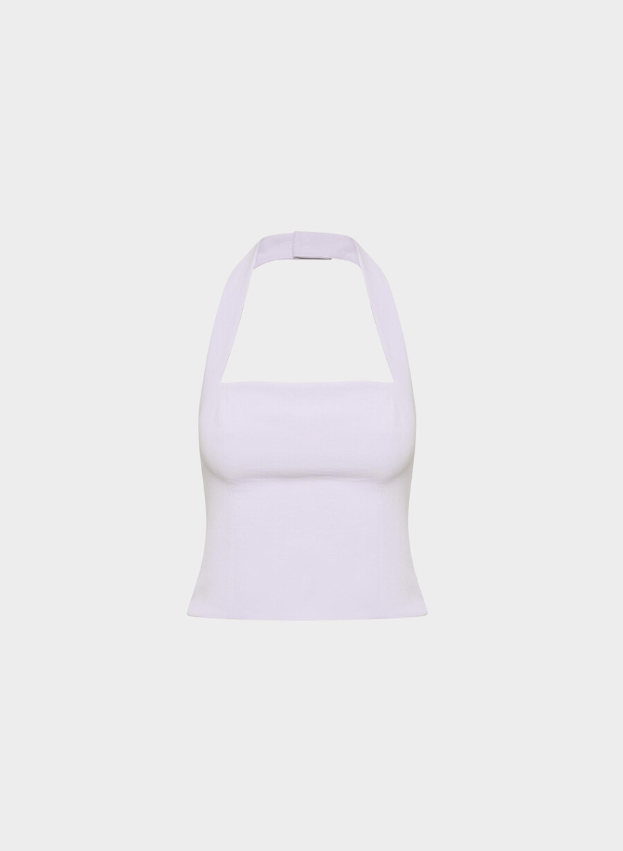 top con scollo allamericana whisper - crepette wildflower lilac