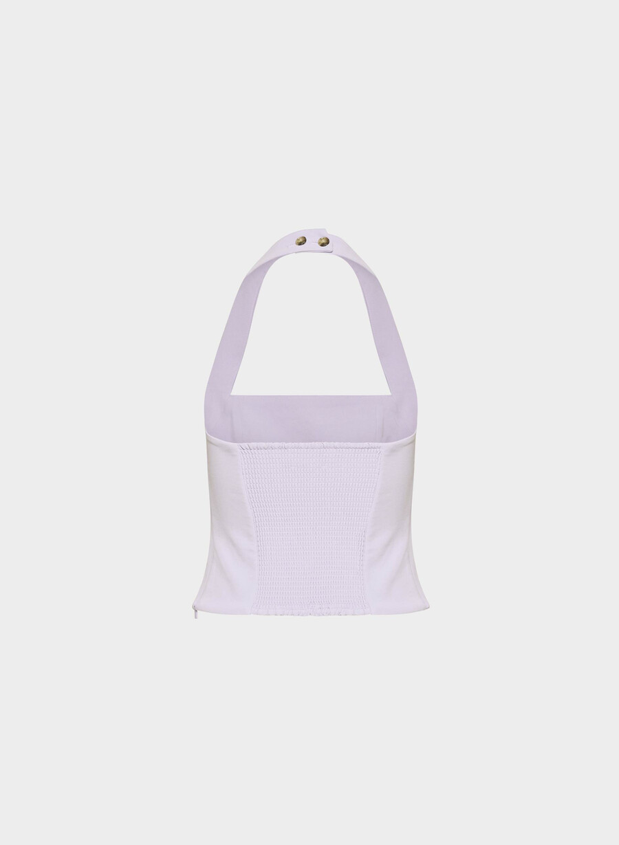 top con scollo allamericana whisper - crepette wildflower lilac