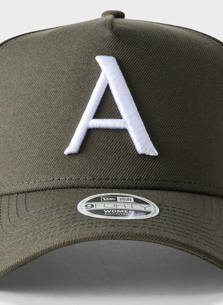 new era x aritzia 9forty a-frame hat dk olivewh