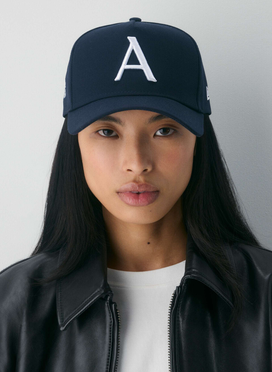 new era x aritzia 9forty a-frame hat dk olivewh