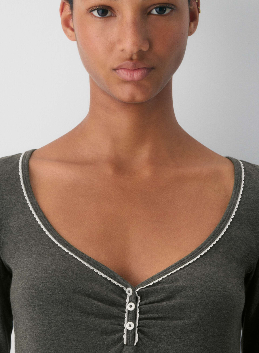 chill lovely longsleeve heather charcoal