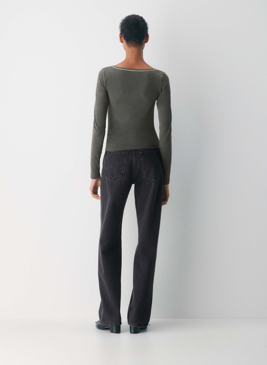 chill lovely longsleeve heather charcoal