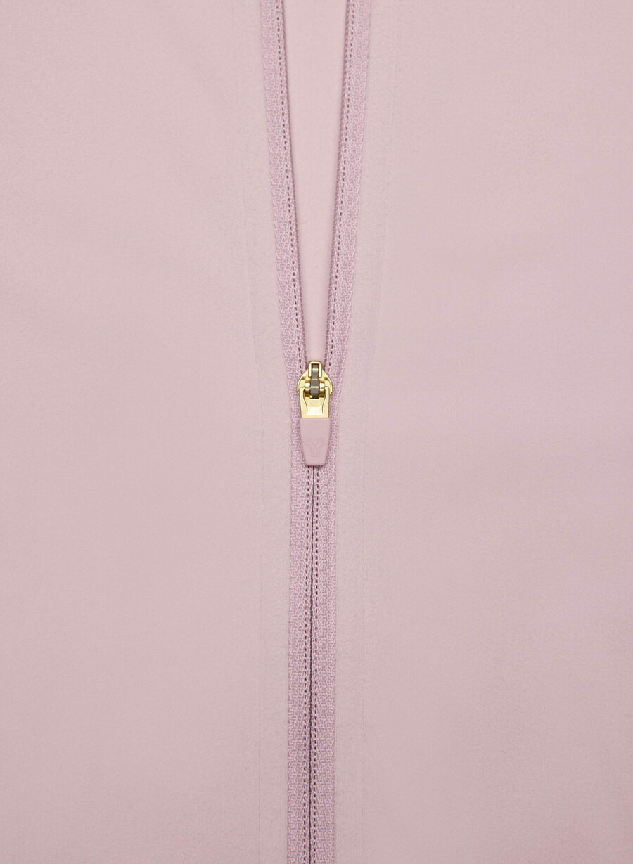 felpa con cappuccio butter limit zip pink dusty