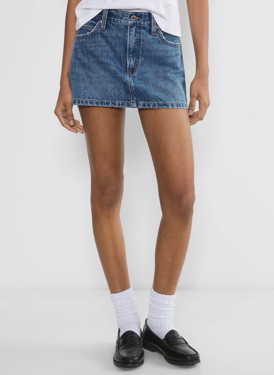 denim forum gonna in micro denim vintage anni 90 5 anni kiss n tell bl