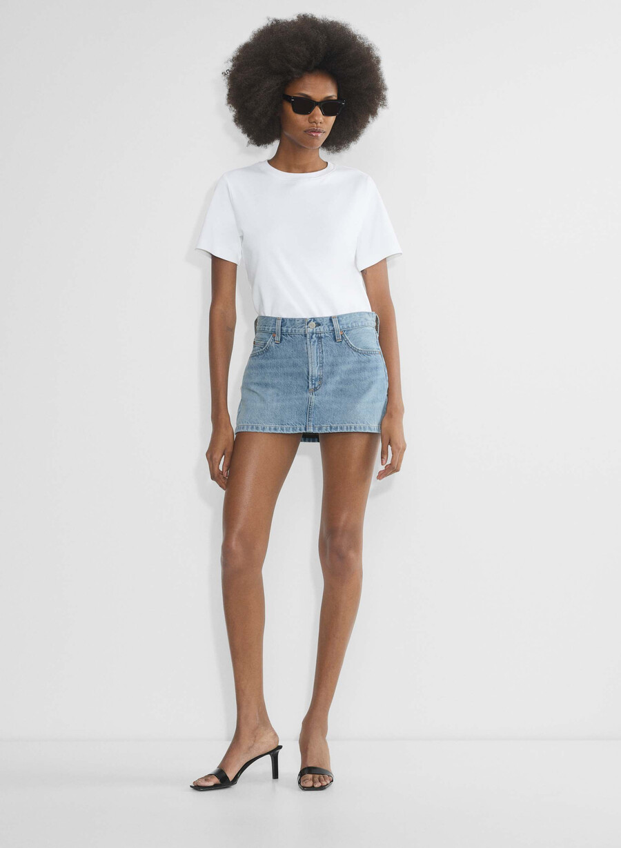 denim forum gonna in micro denim vintage anni 90 7 anni bleu taboo