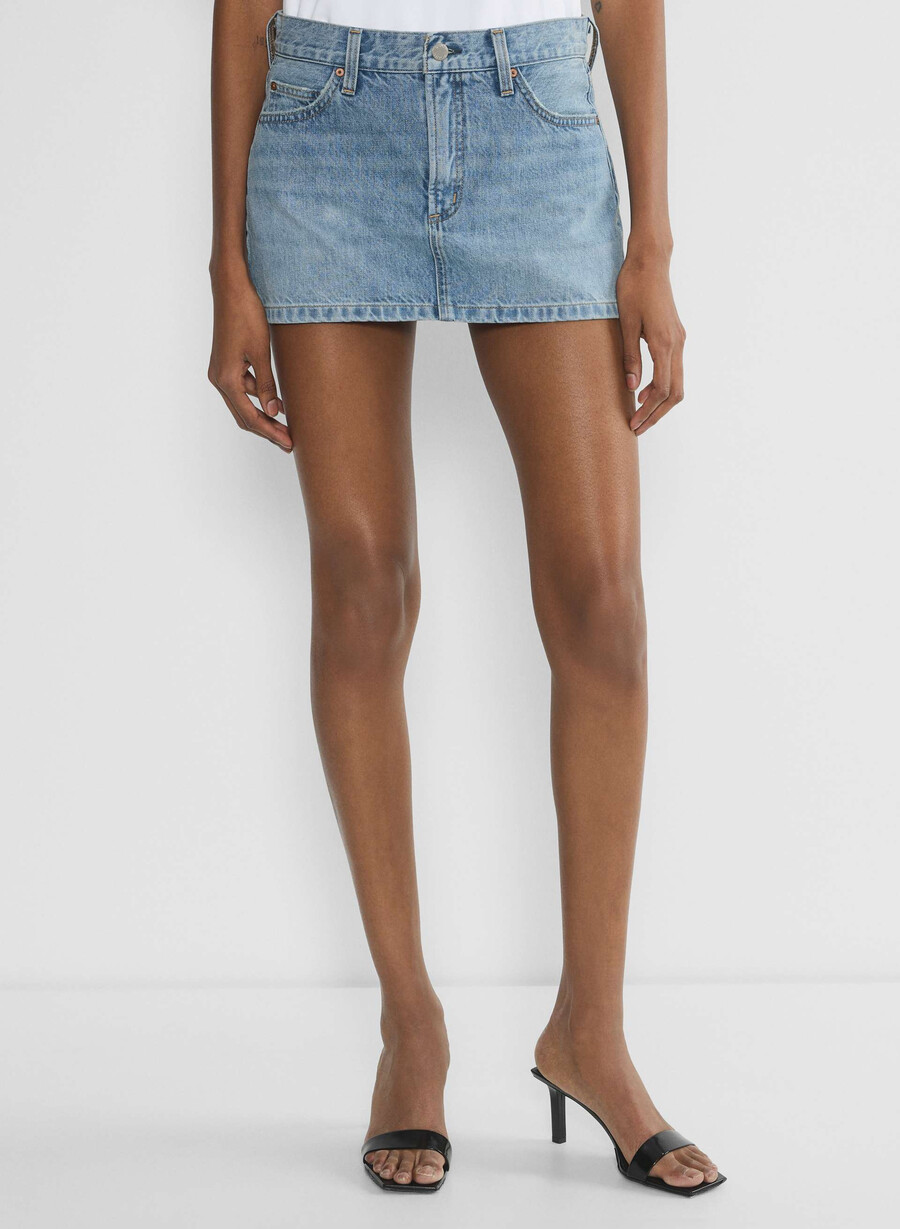 denim forum gonna in micro denim vintage anni 90 7 anni bleu taboo