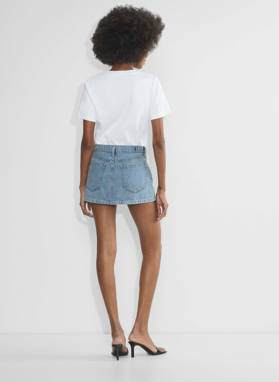 denim forum gonna in micro denim vintage anni 90 7 anni bleu taboo