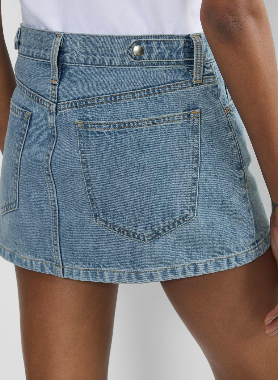 denim forum gonna in micro denim vintage anni 90 7 anni bleu taboo