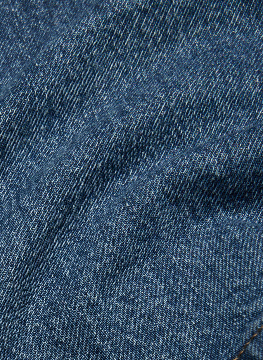 denim forum gonna in micro denim vintage anni 90 ombretto blu scuro