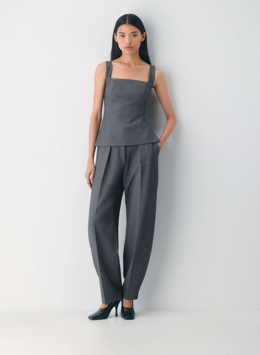 columnist top heather charcoal