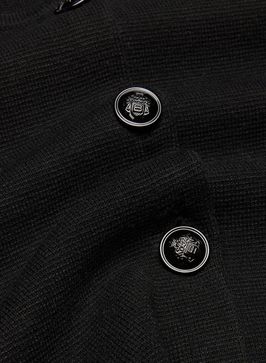 cardigan notevole - wonder yarn nero