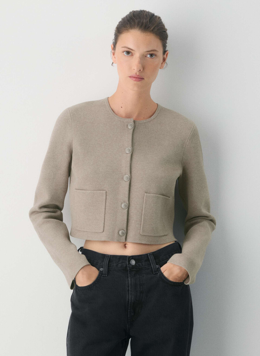 cardigan notevole - wonder yarn nero