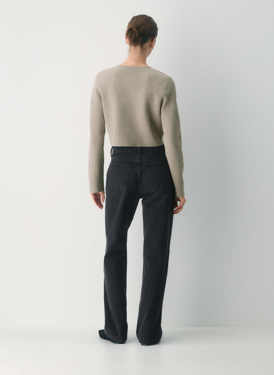 cardigan notevole - wonder yarn nero