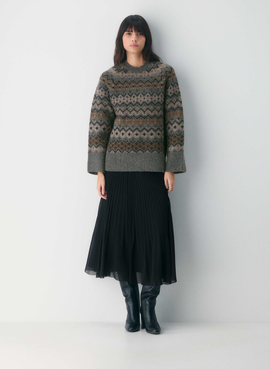 maglione harlow grigio scuromulticolore