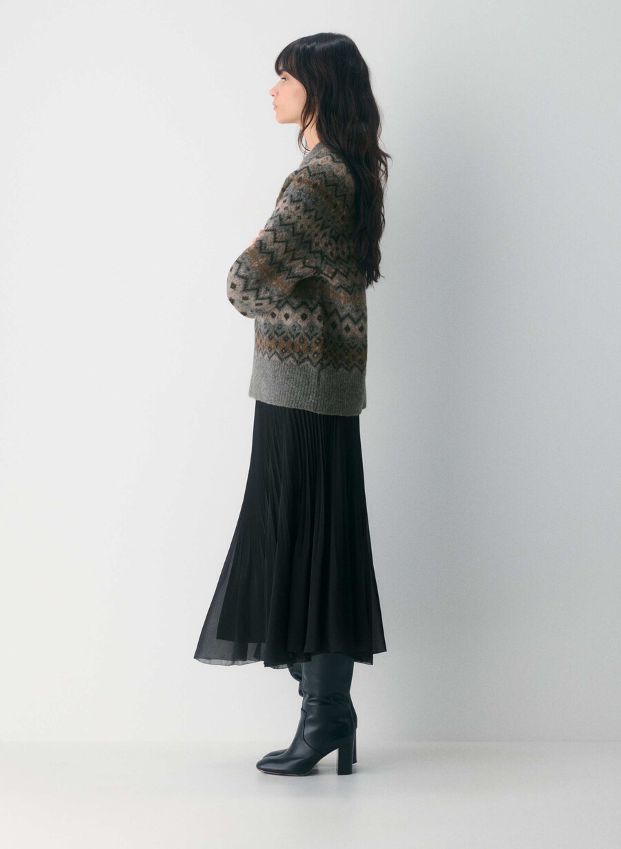 maglione harlow grigio scuromulticolore