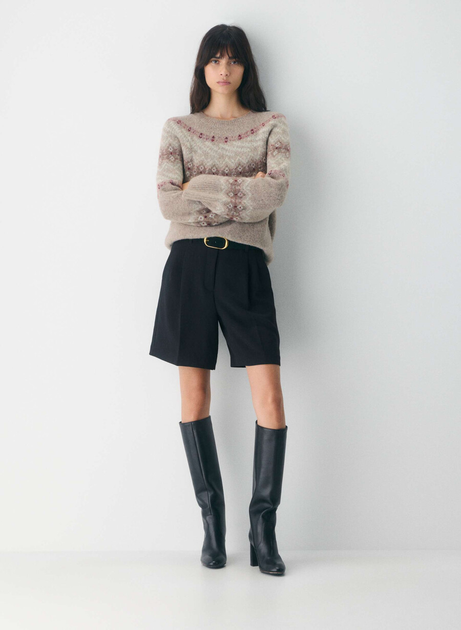 maglione harlow hthr stn gr multi