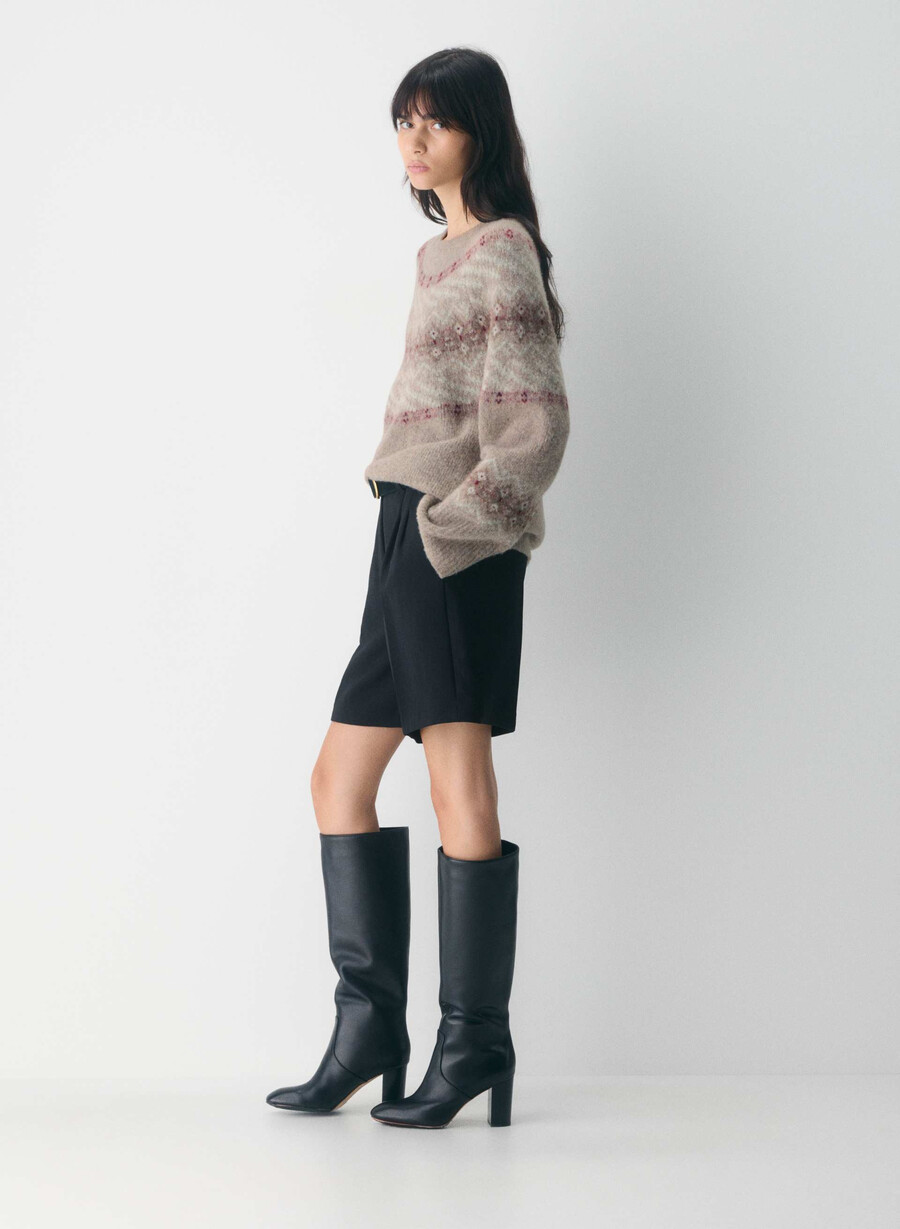 maglione harlow hthr stn gr multi