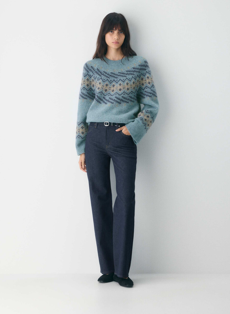 maglione harlow blu medio multi
