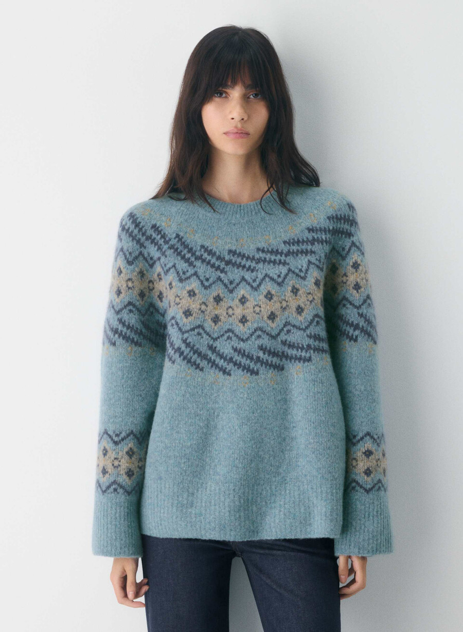 maglione harlow blu medio multi