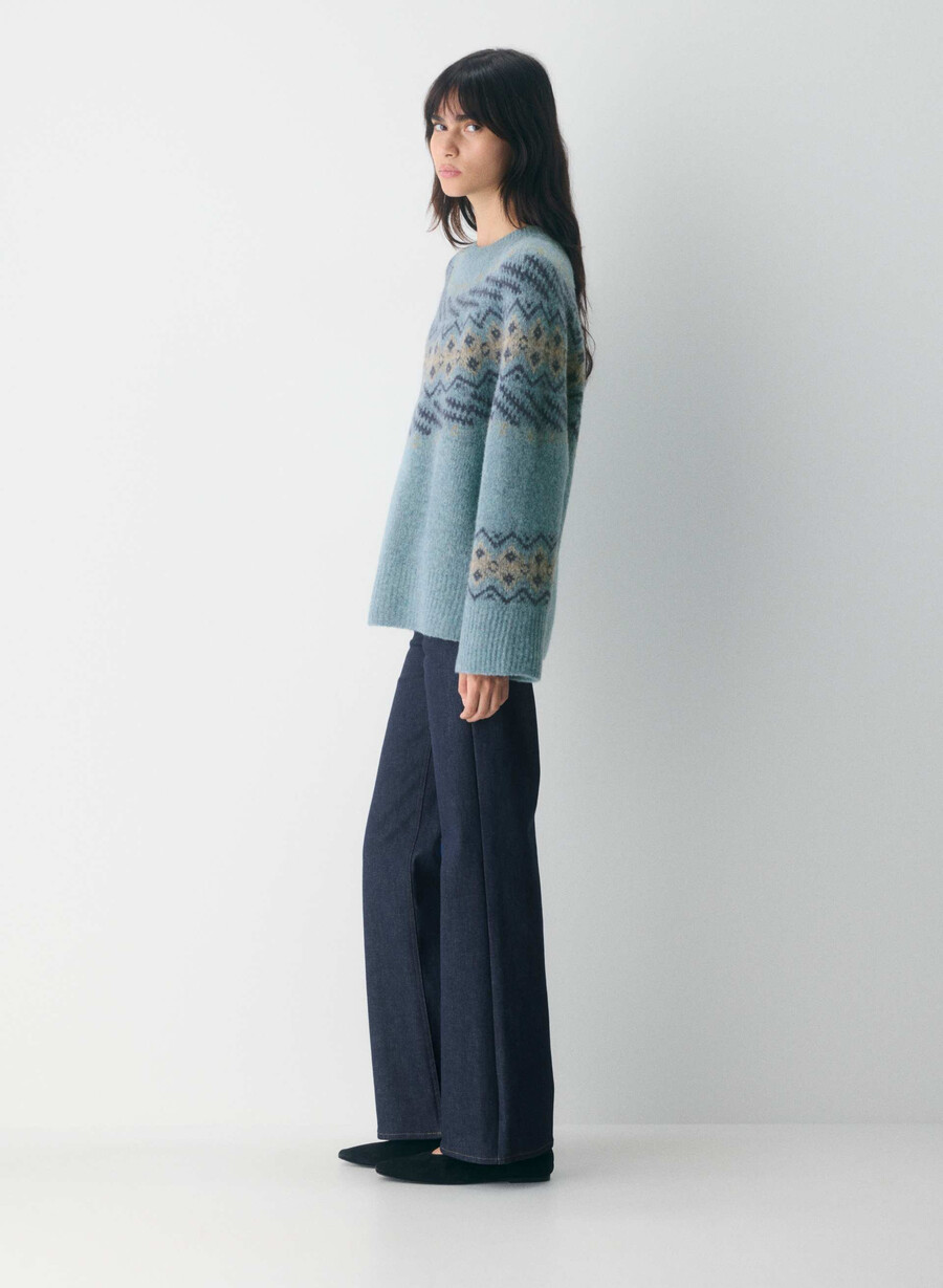 maglione harlow blu medio multi