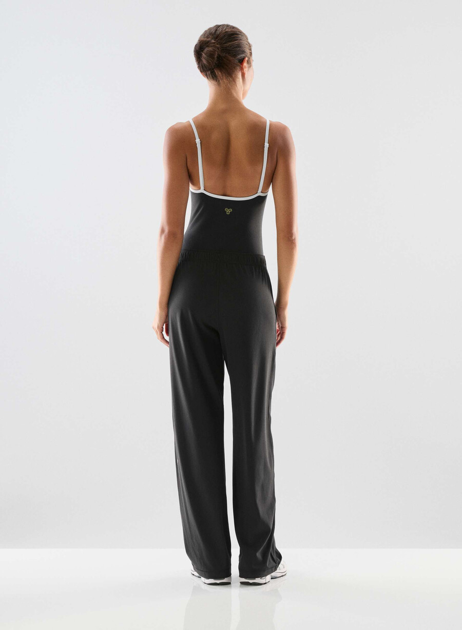 body essenziale con scollo a v life nerobianco