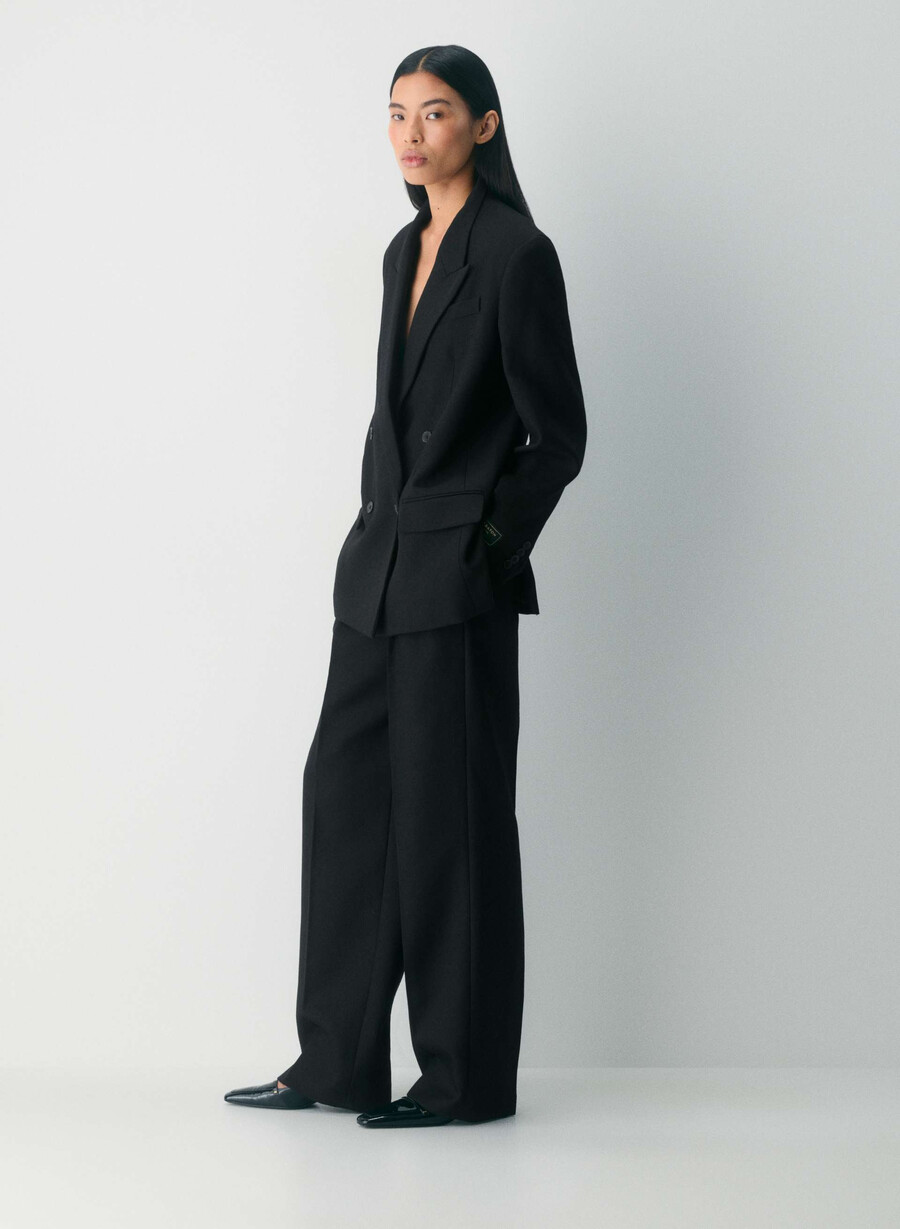 blazer fulton in lana nero