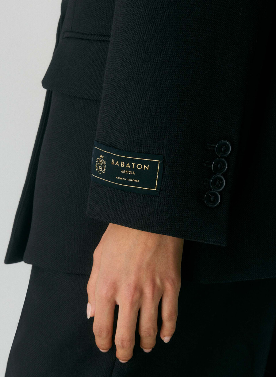blazer fulton in lana nero