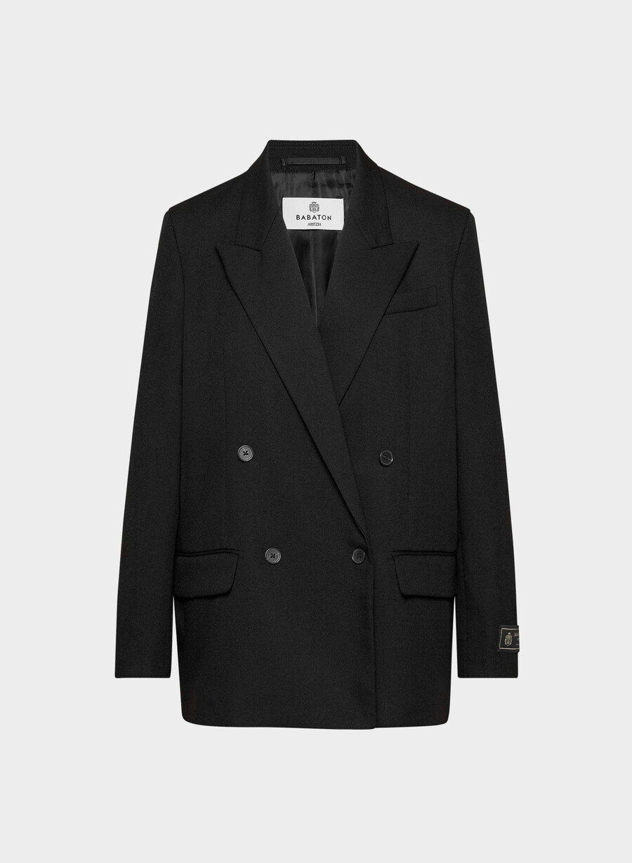 blazer fulton in lana nero