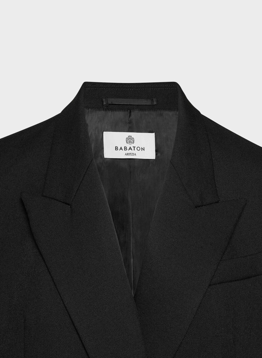 blazer fulton in lana nero