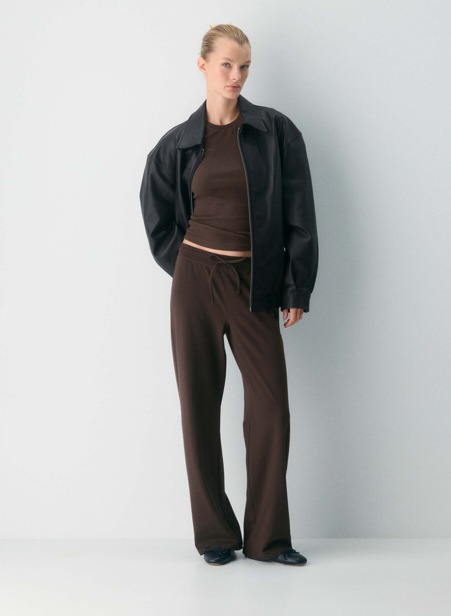 pantaloni homestretch smooth vibe ricco marrone mocha