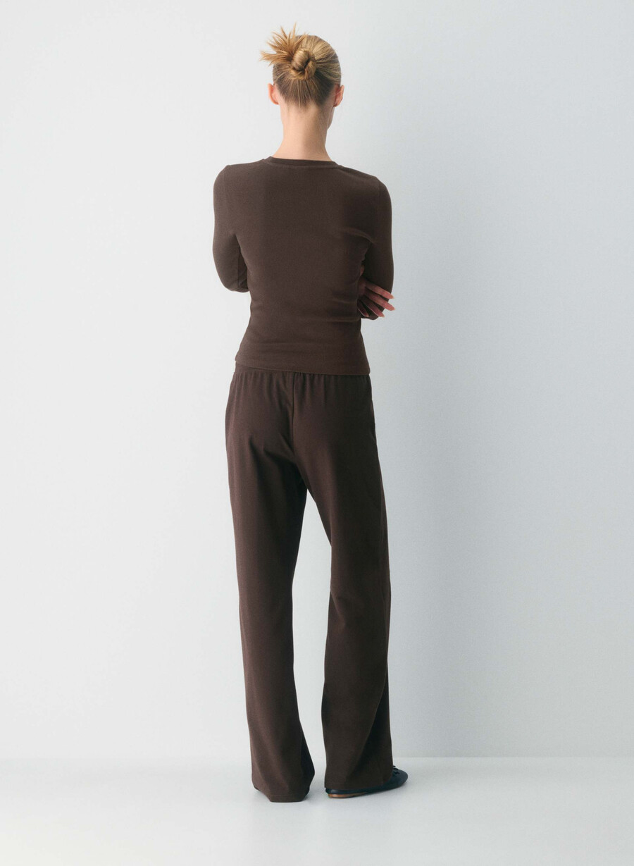 pantaloni homestretch smooth vibe ricco marrone mocha