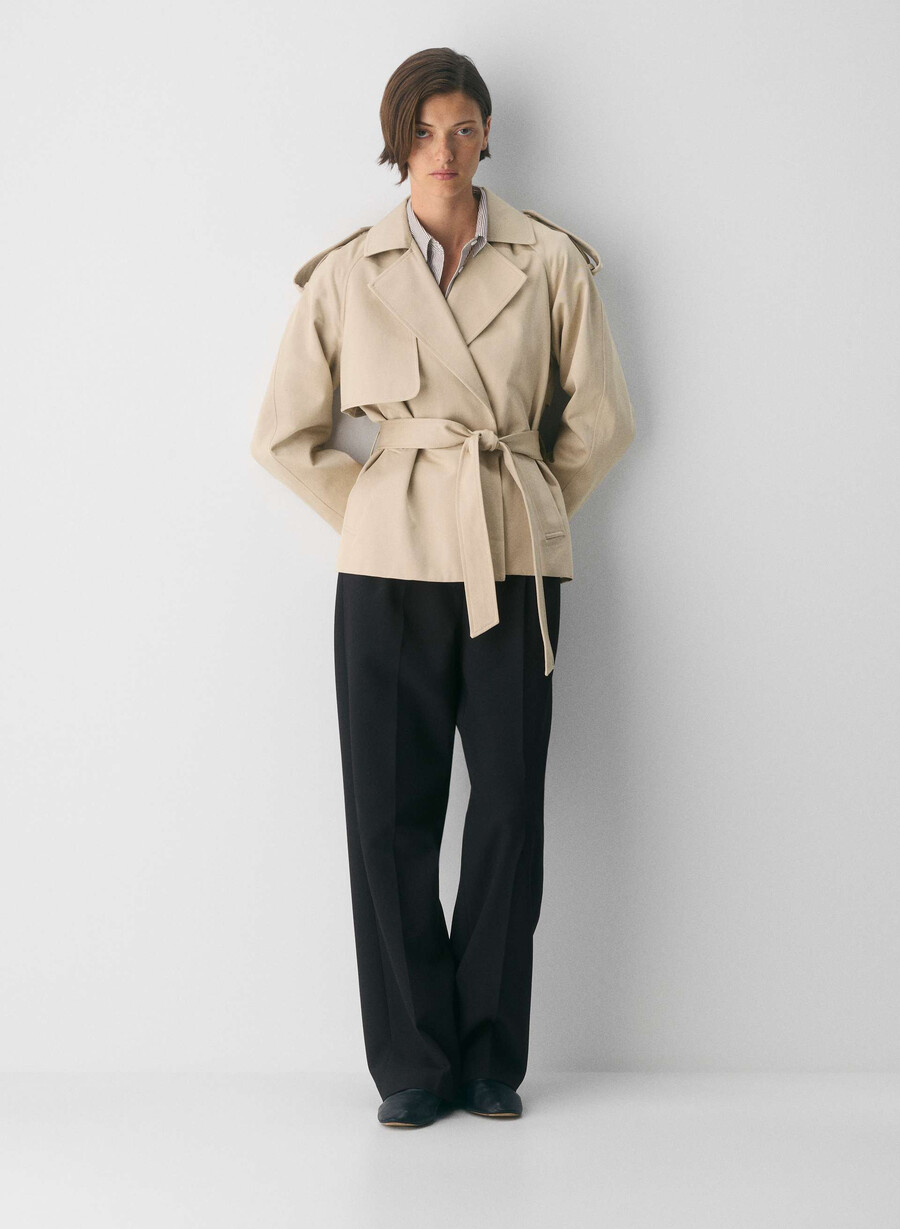 il trench davis - rich twill marcona beige