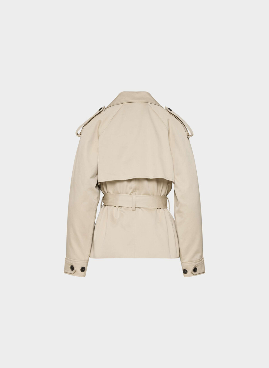 il trench davis - rich twill marcona beige