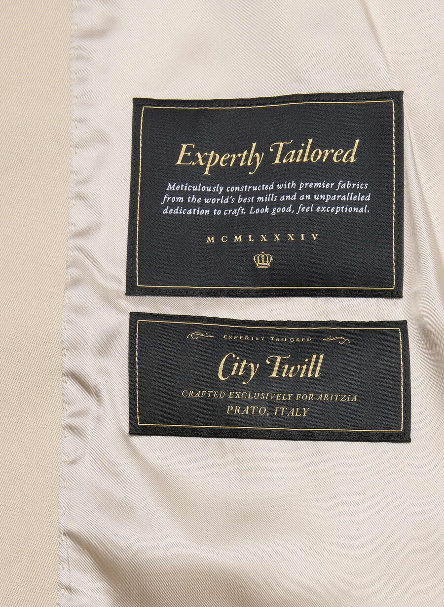 il trench davis - rich twill marcona beige