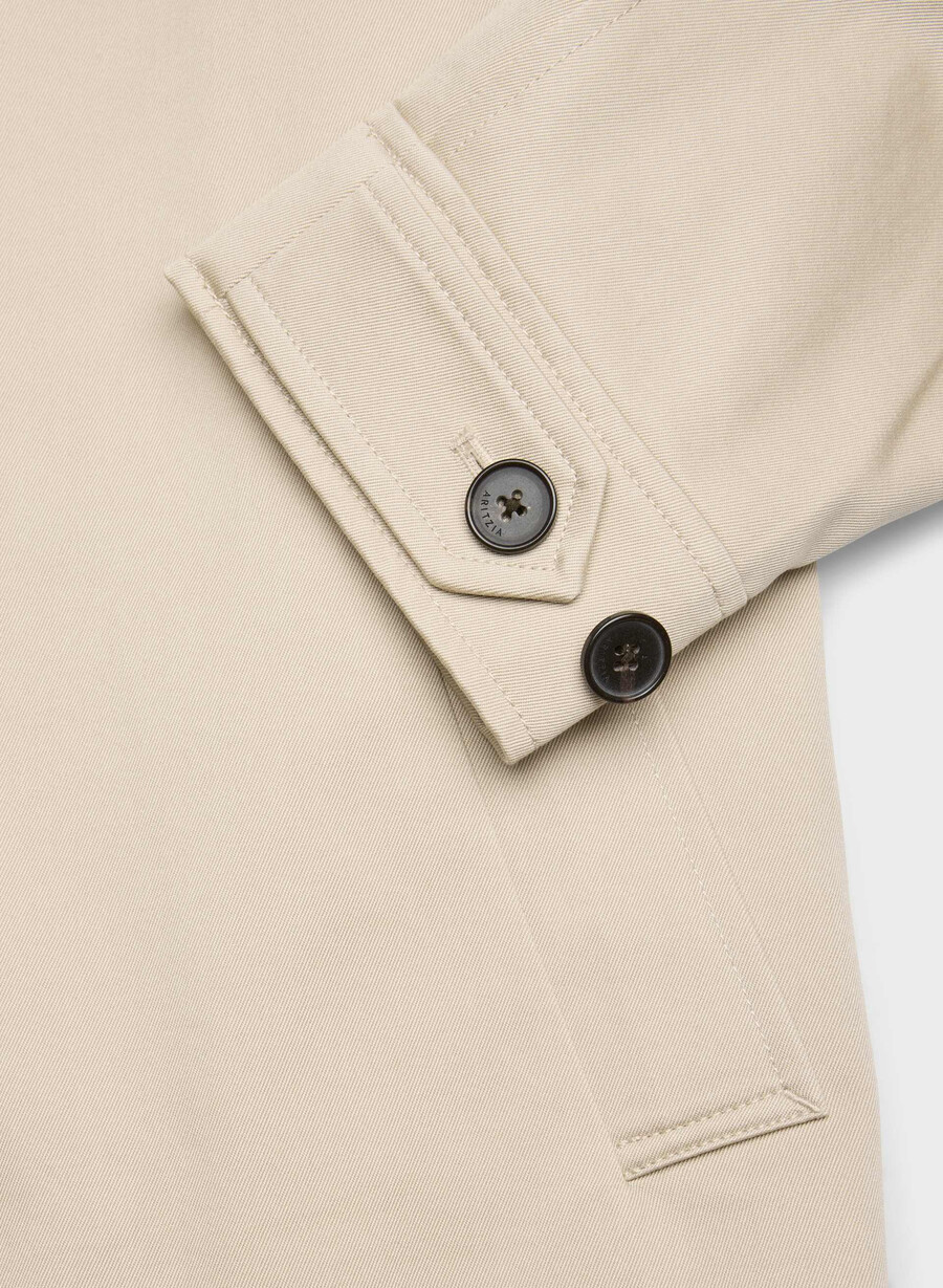 il trench davis - rich twill marcona beige