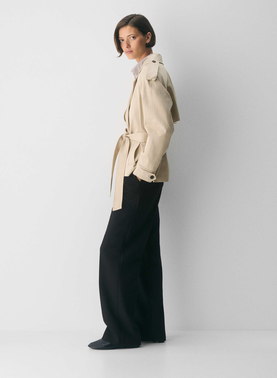 il trench davis - rich twill marcona beige