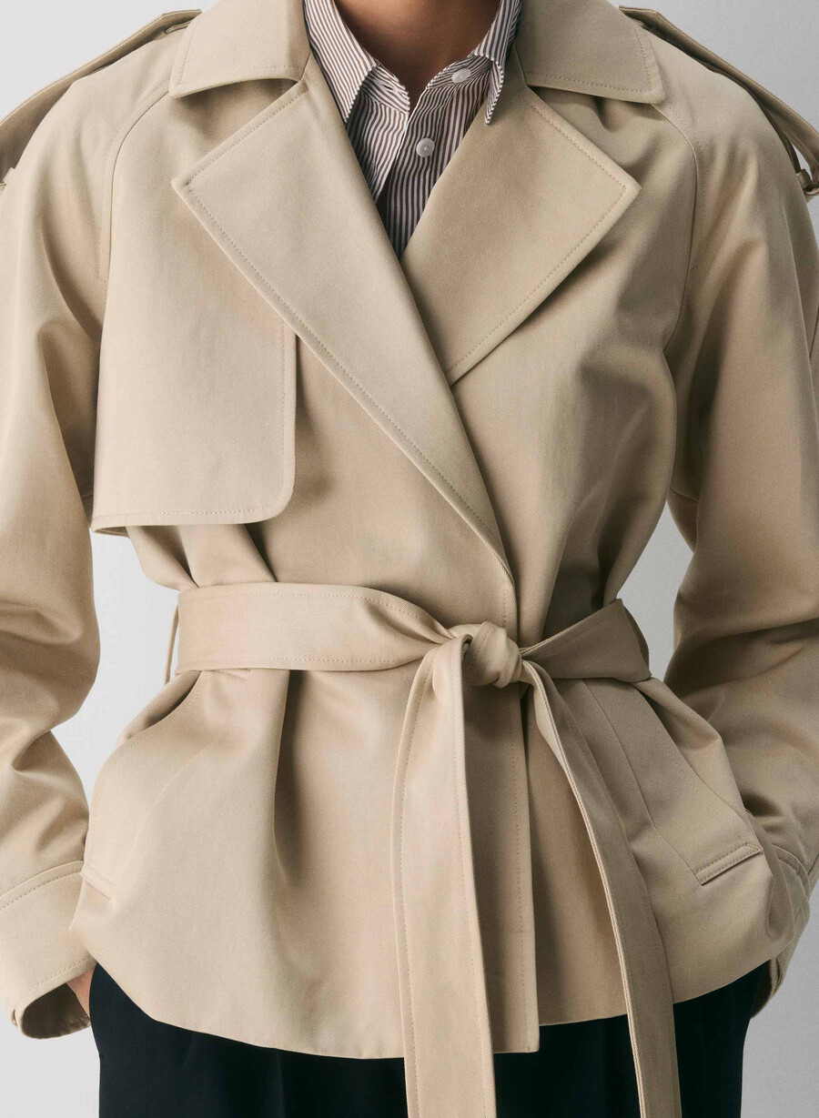 il trench davis - rich twill marcona beige