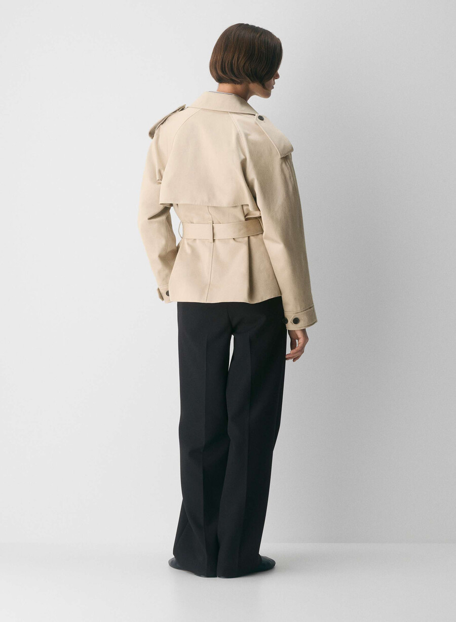 il trench davis - rich twill marcona beige