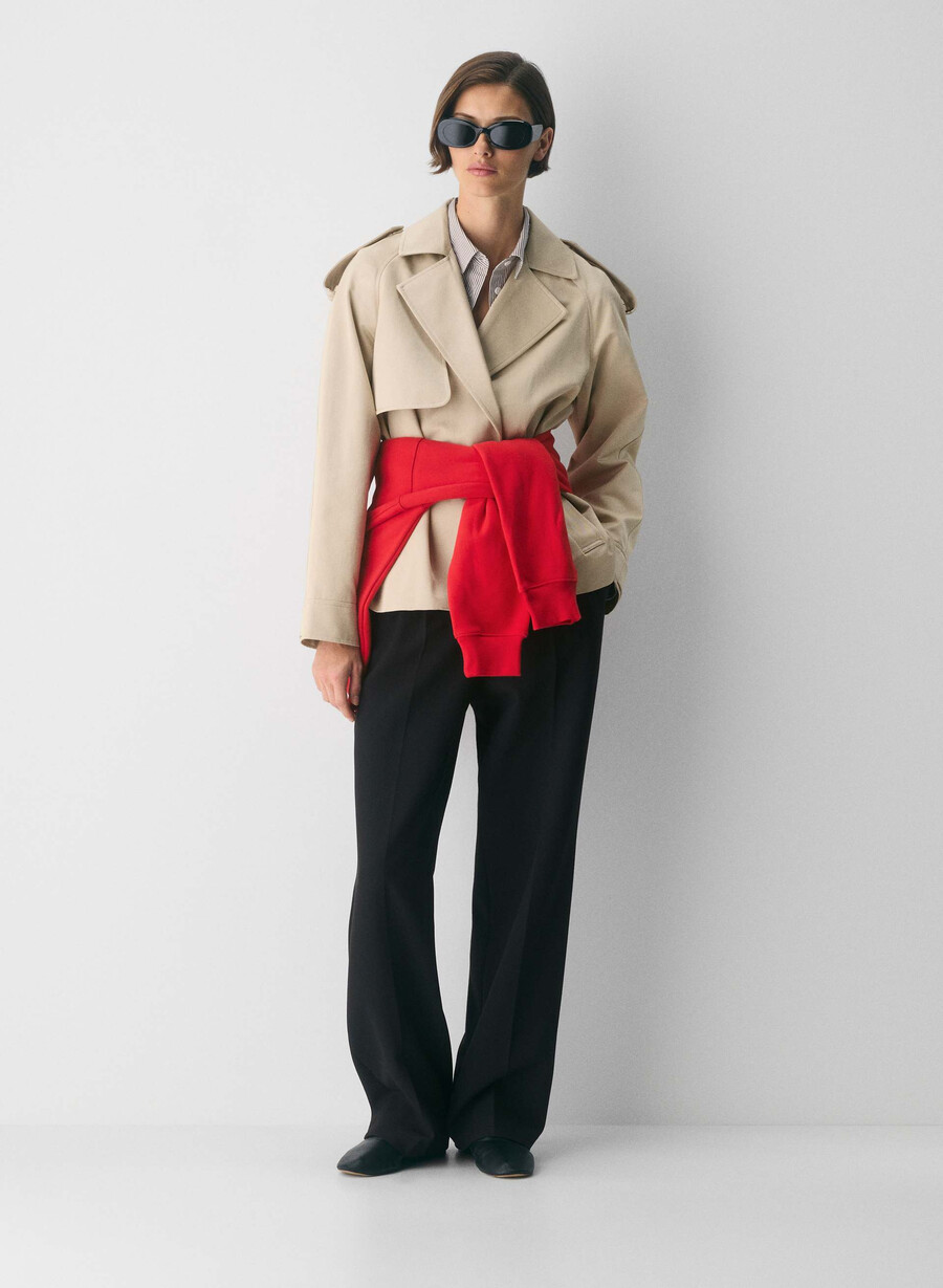 il trench davis - rich twill marcona beige