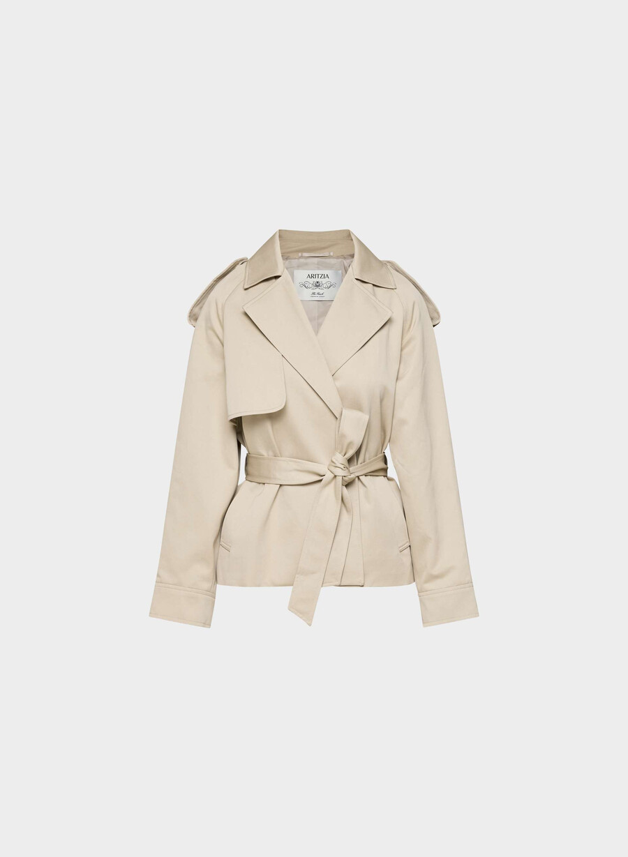 il trench davis - rich twill marcona beige