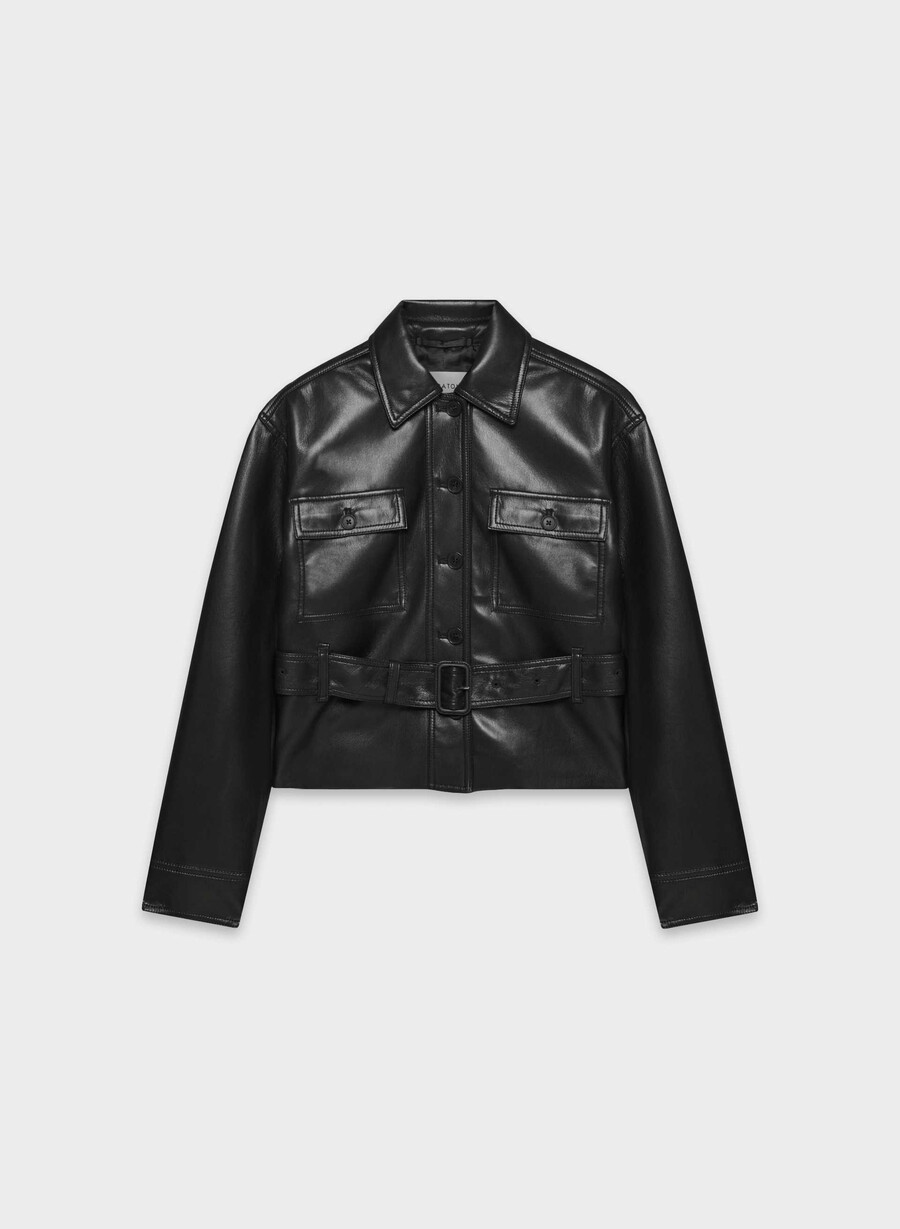 giacca kerr - pelle unreal nera
