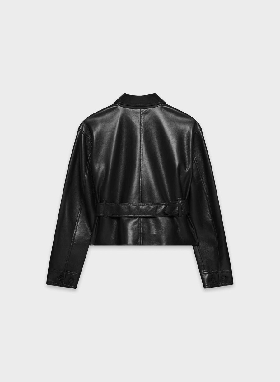 giacca kerr - pelle unreal nera
