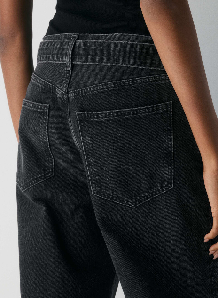 jeans con risvolto agolde arcane