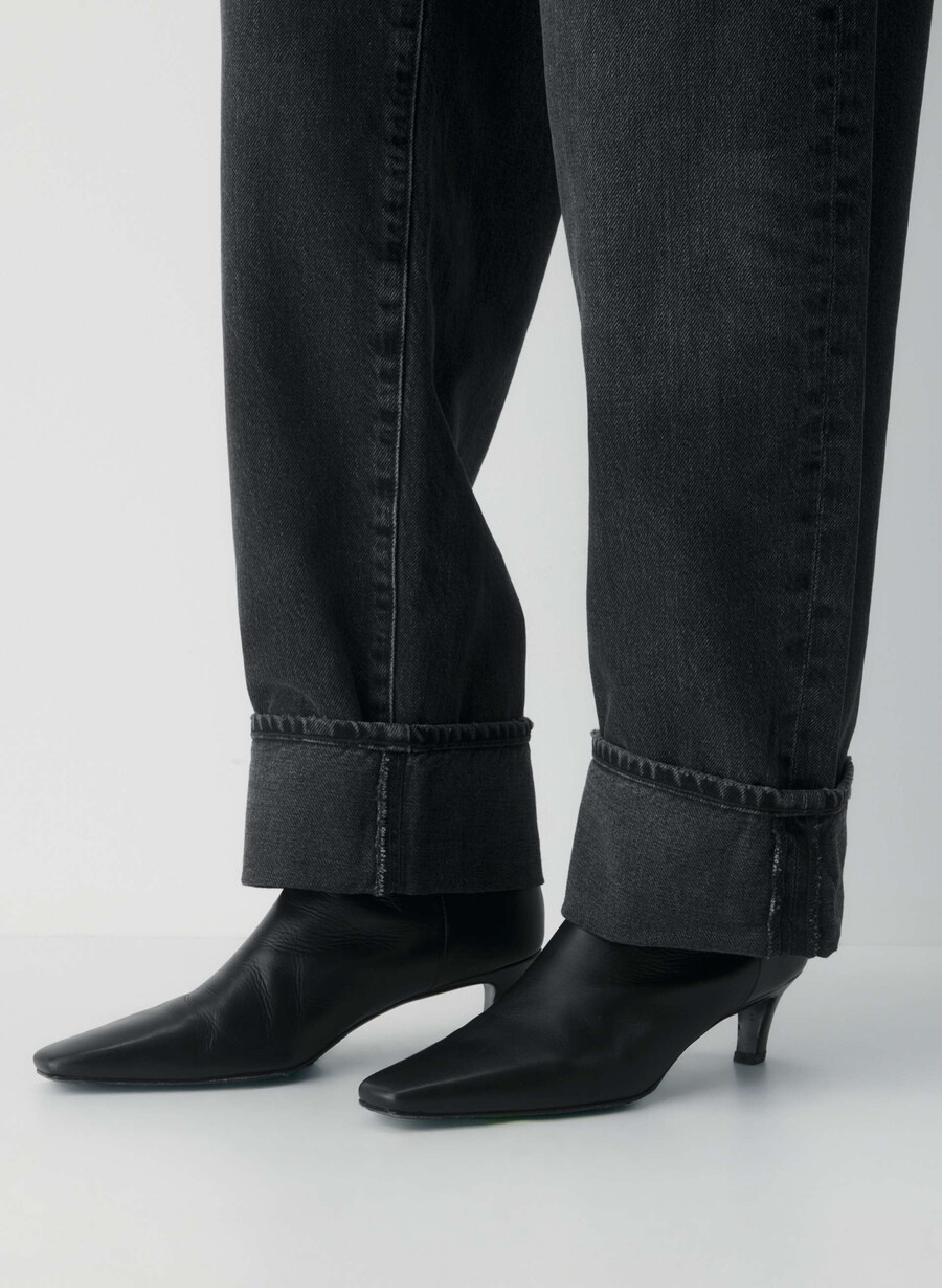 jeans con risvolto agolde arcane