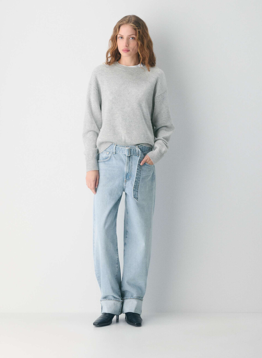 jeans con risvolto agolde dew point