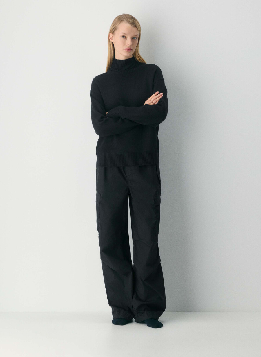 pantaloni paracadute yara neri