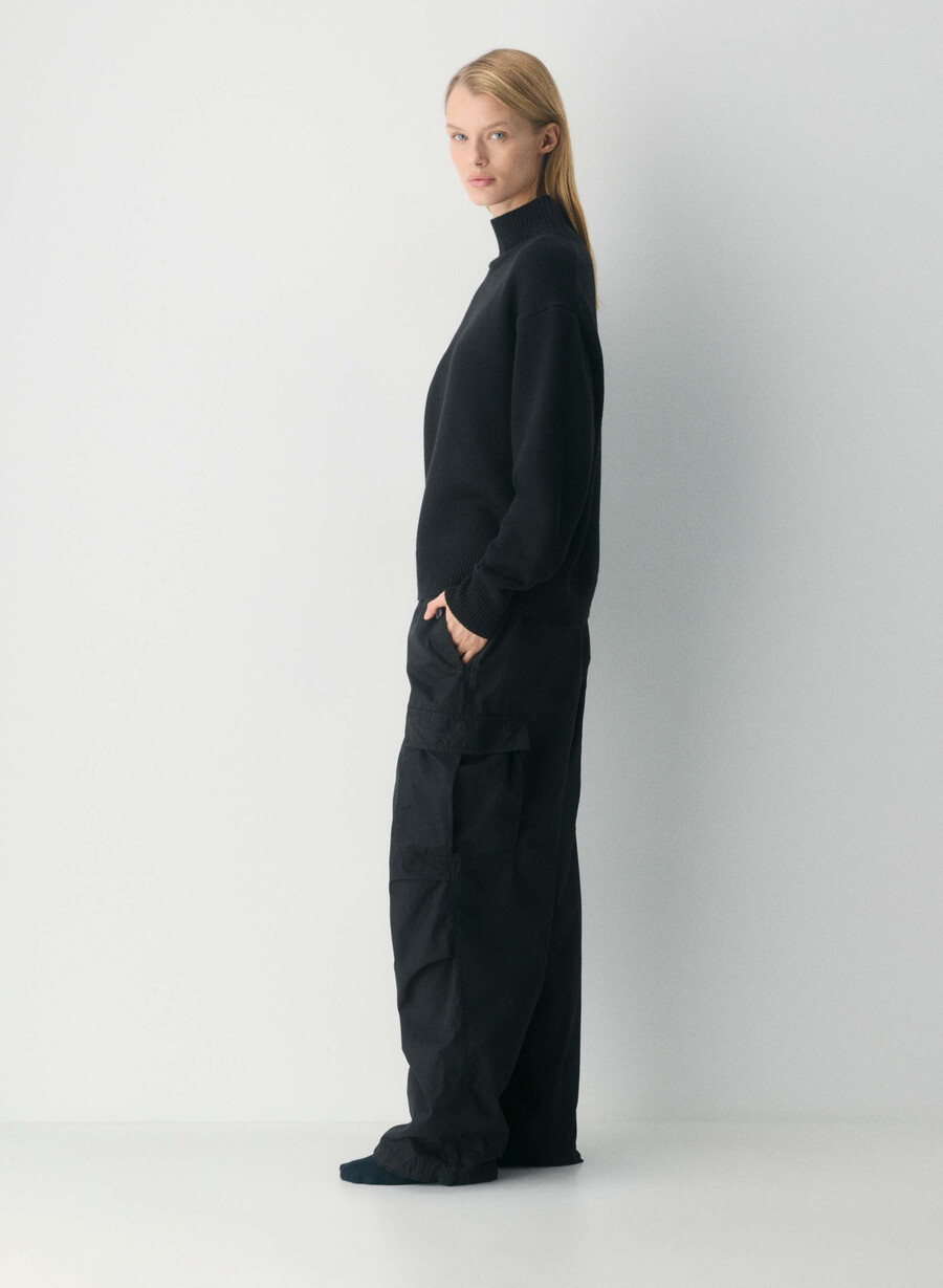 pantaloni paracadute yara neri