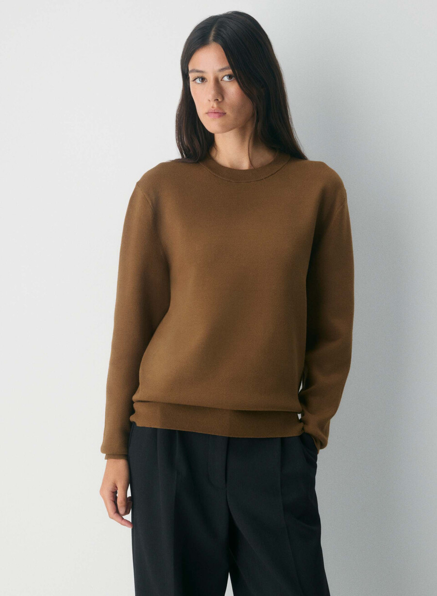 maglione calloway marrone cioccolato