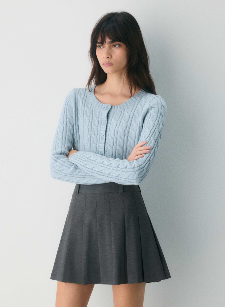 cardigan teacup blu rugiada